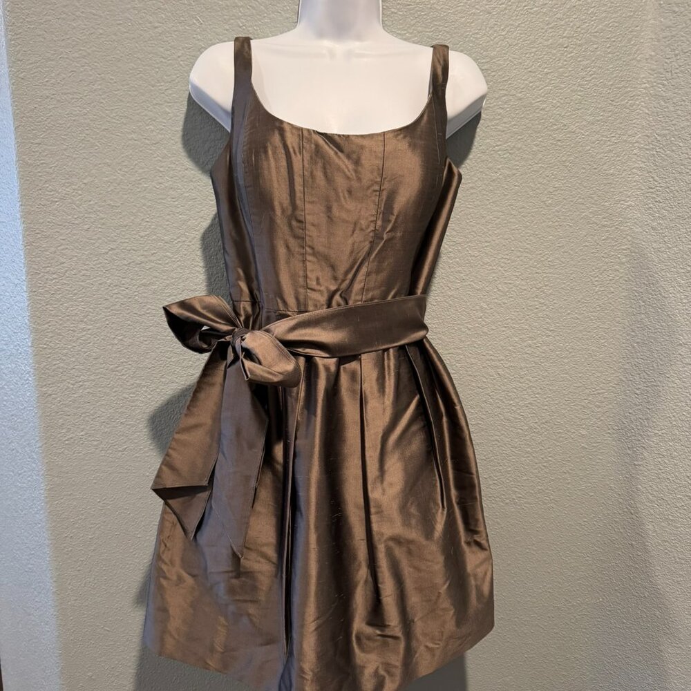 Jenny Yoo Satin Cocktail Dress - size 8